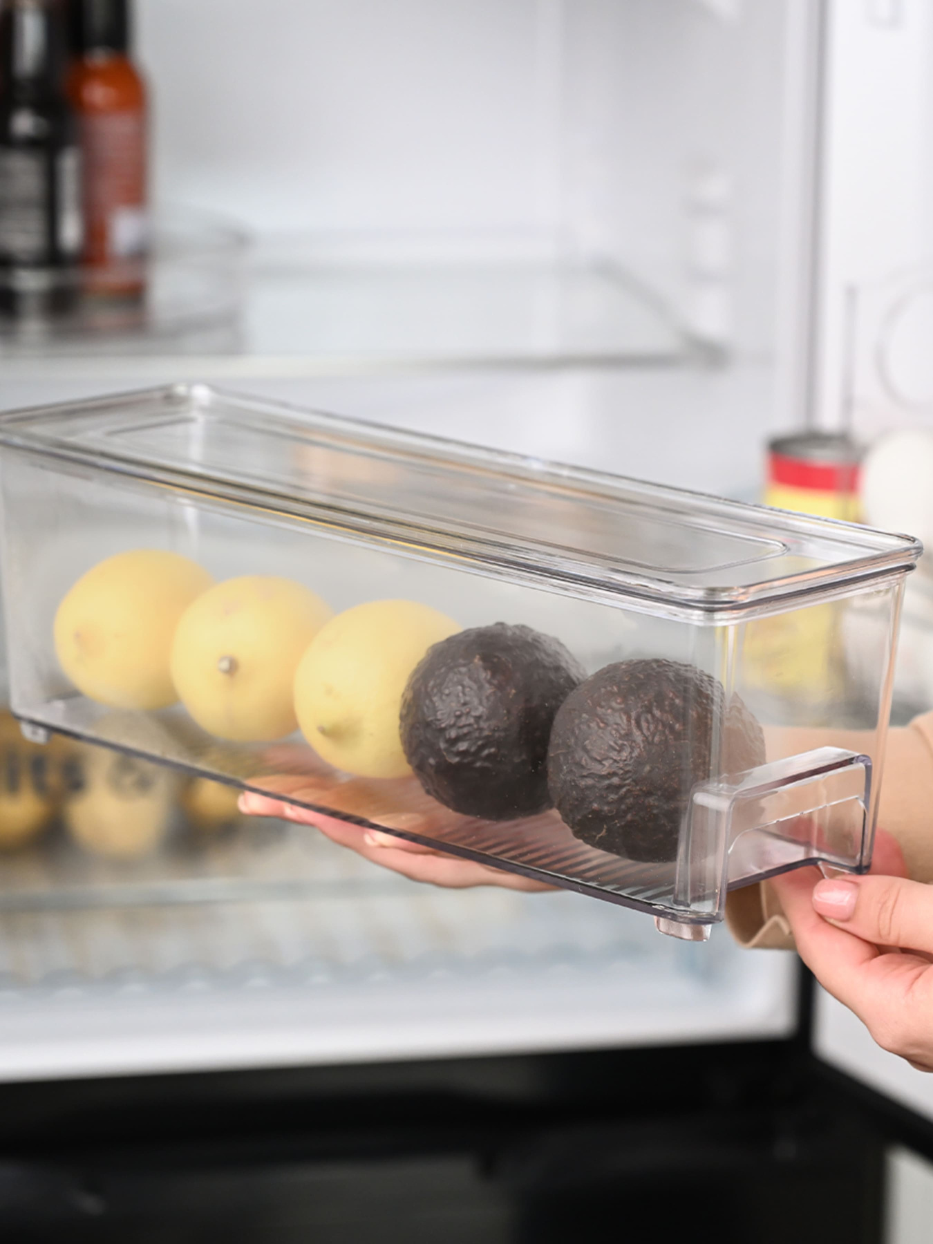 Контейнер для зберігання з кришкою для холодильника прозорий MBM HOME модель KP-71 M T Фото