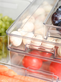 Контейнер для хранения с крышкой для холодильника прозрачный MBM HOME модель KP-72 M T Фото