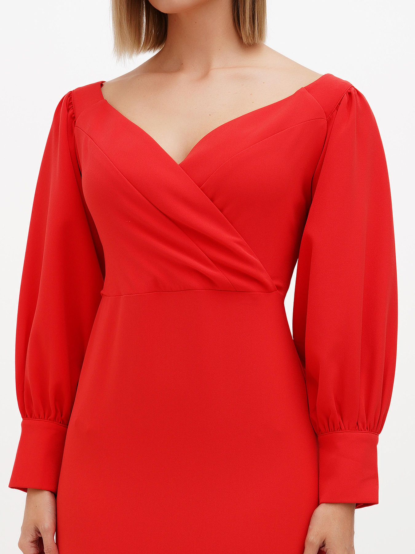 Платье мини Sassofono модель A272-SC-2155_красный Фото