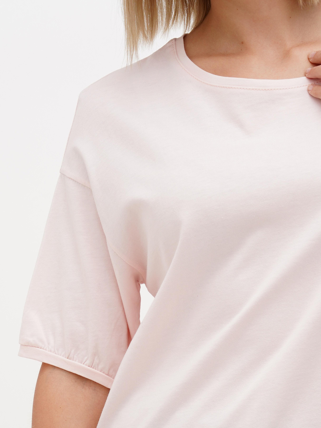 Футболка Sassofono модель A272-SC-1854_розовый Фото