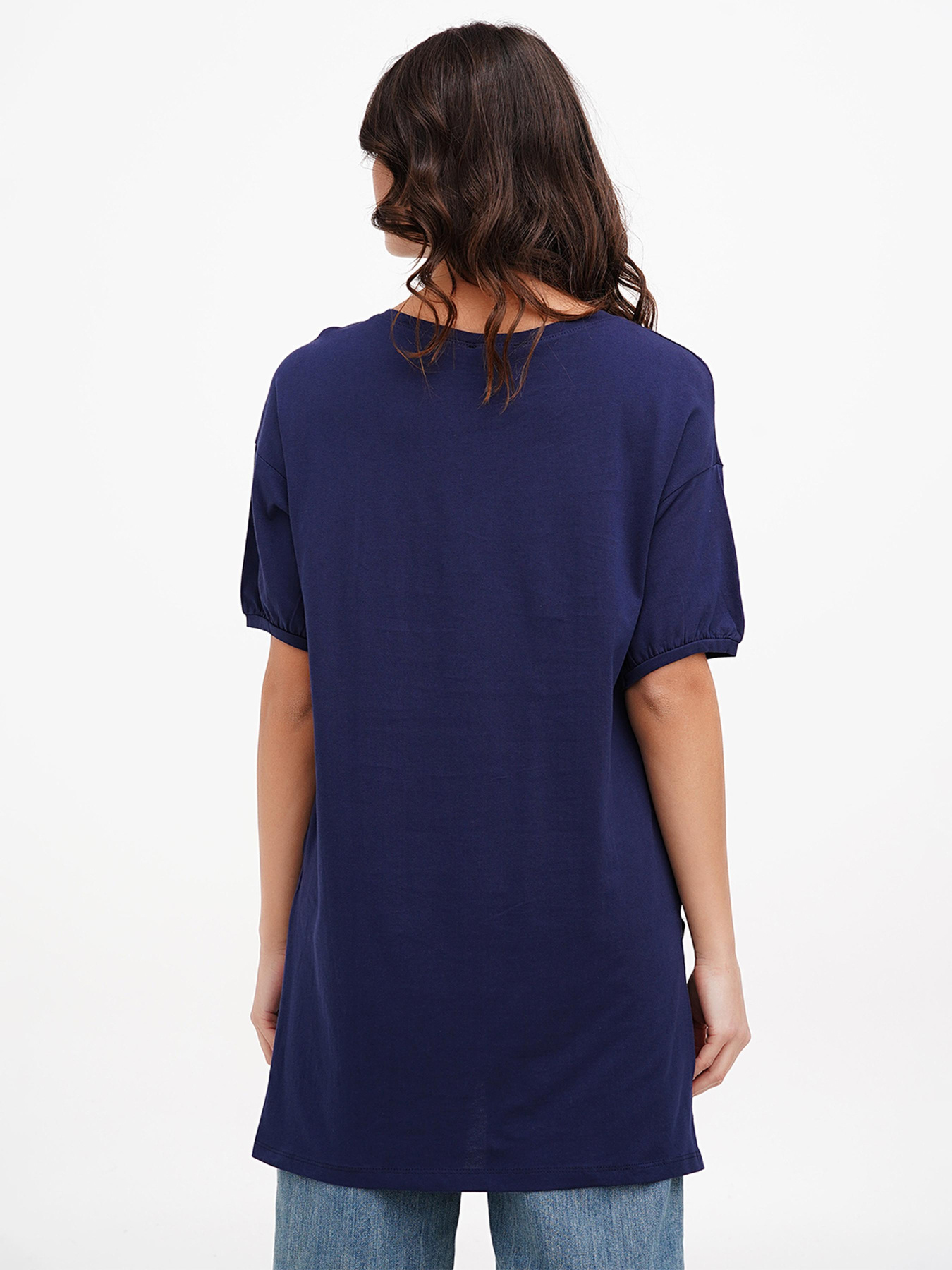 Футболка Sassofono модель A272-SC-1854_синий Фото