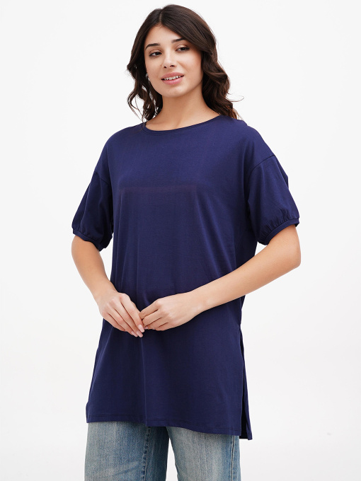 Футболка Sassofono модель A272-SC-1854_синий Фото