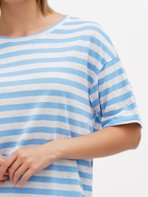 Футболка Sassofono модель A272-SC-1855_голубой Фото