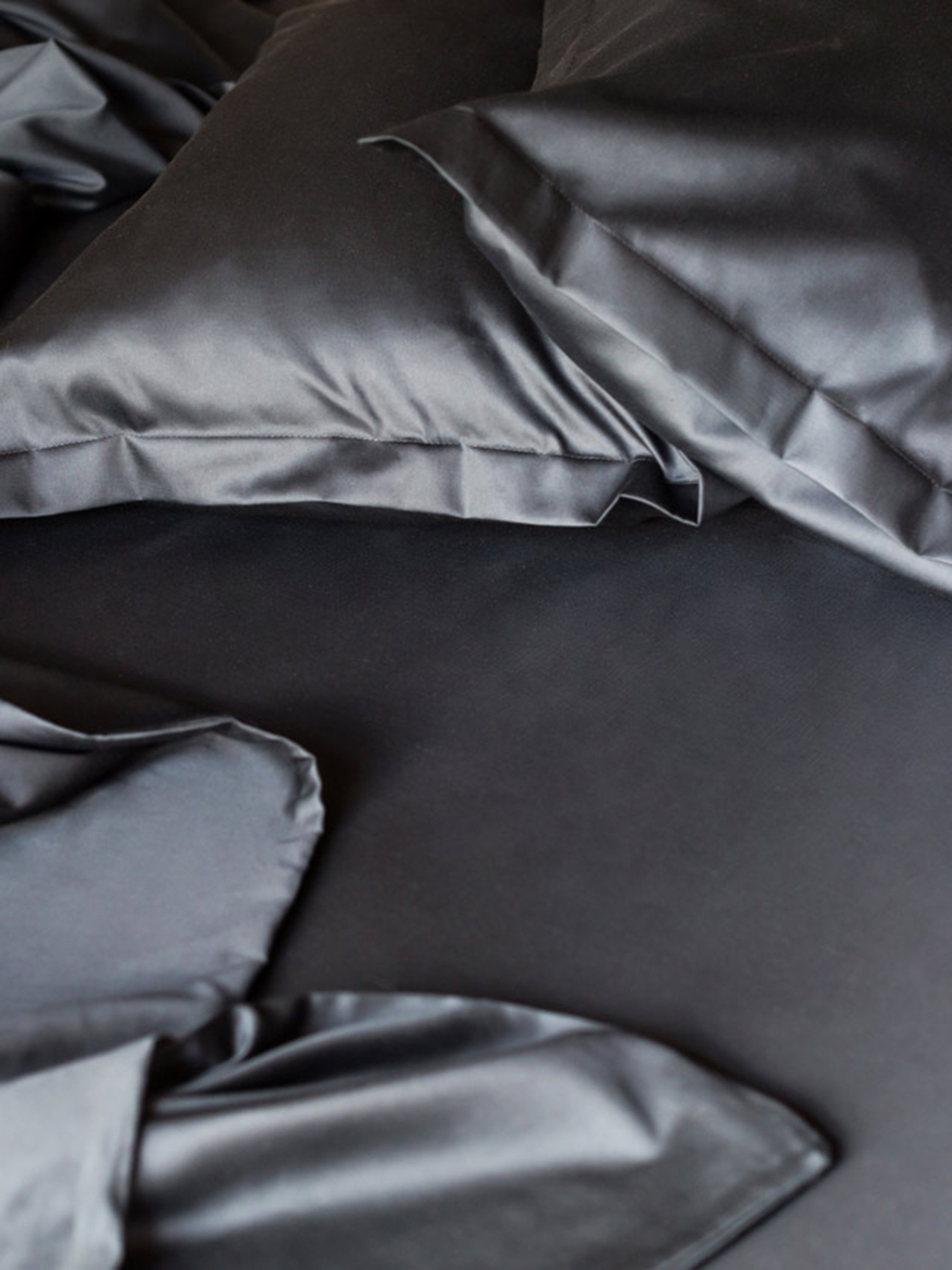 Комплект постільної білизни Black Stone з натурального сатину OWLED Модель SB1-1001-B Фото