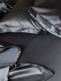 Комплект постільної білизни Black Stone з натурального сатину OWLED Модель SB1-1001-B Фото