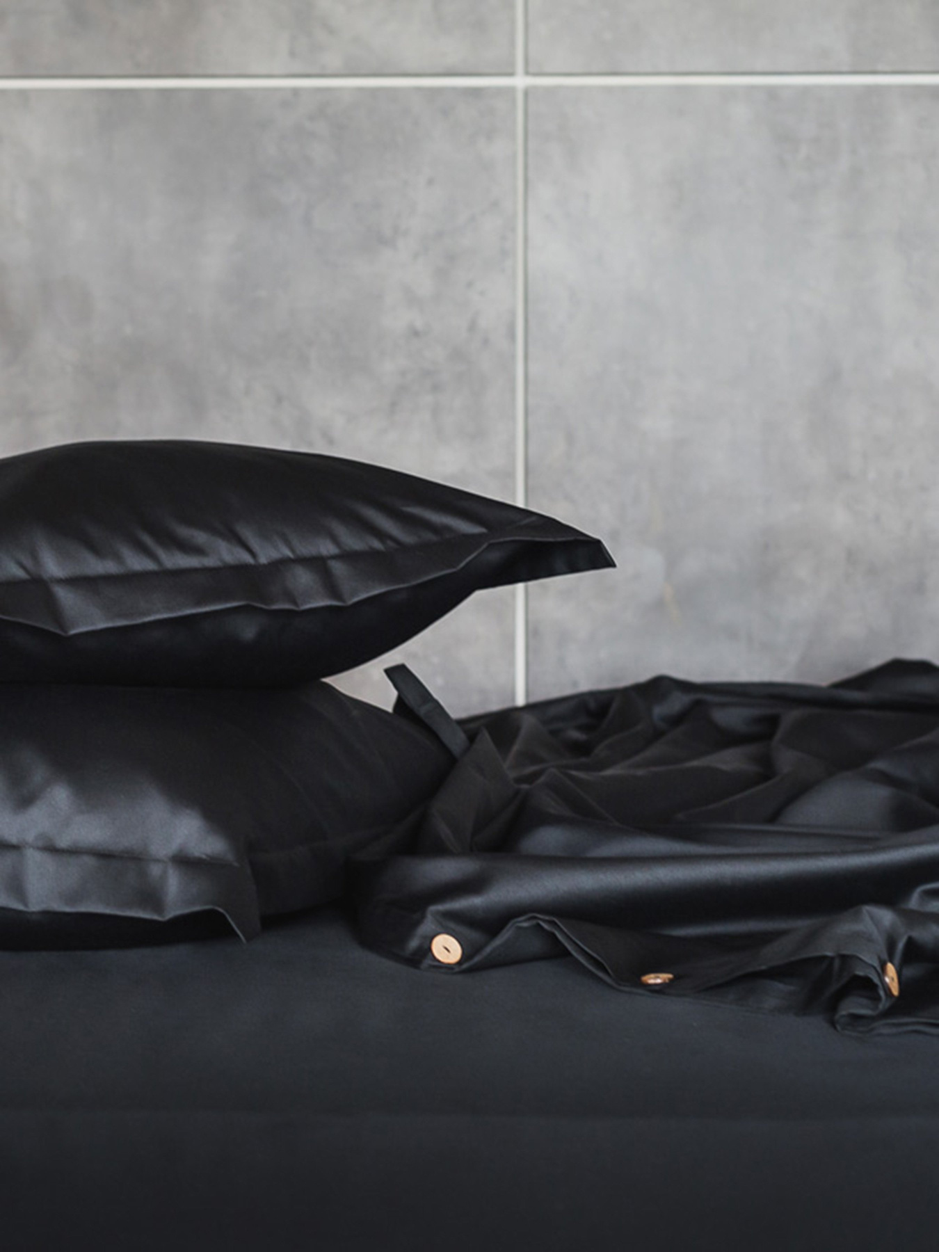 Комплект постельного белья Black Stone с натурального сатина OWLED модель SB1-1001-B Комплект постельного белья Black Stone с натурального сатина OWLED модель SB1-1001-B Фото