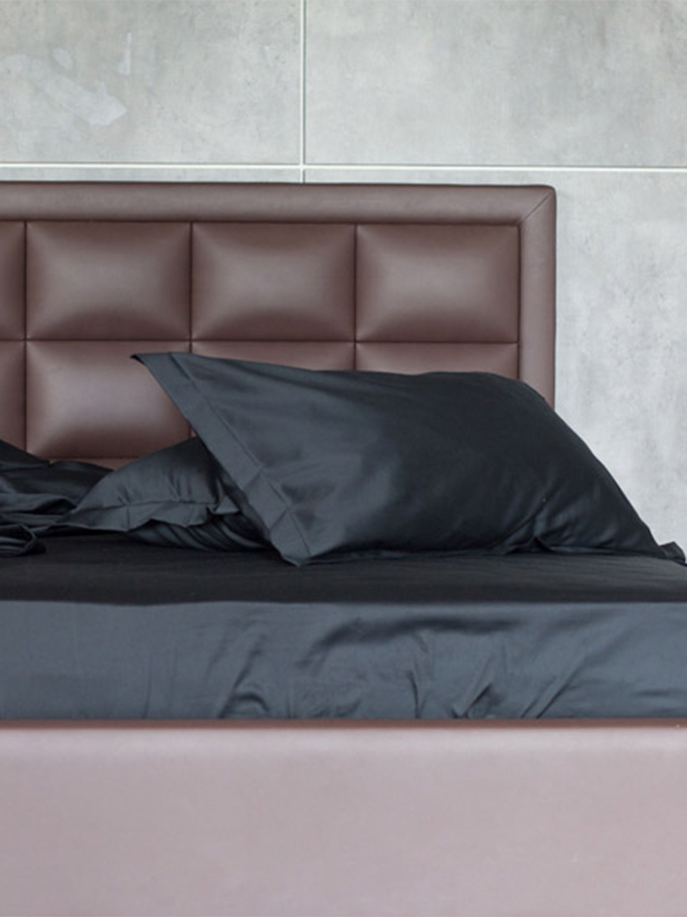 Комплект постельного белья Black Stone с натурального сатина OWLED модель SB1-1001-B Комплект постельного белья Black Stone с натурального сатина OWLED модель SB1-1001-B Фото