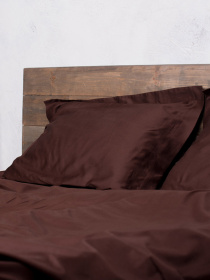 Комплект постільної білизни Brownie з натурального сатину OWLED Модель SB1-1001-BR Фото