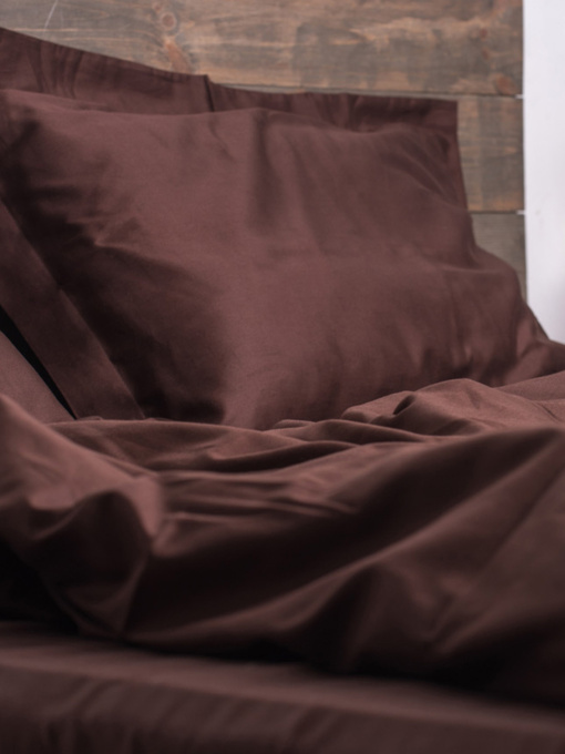 Комплект постельного белья Brownie с натурального сатина OWLED модель SB1-1001-BR Фото