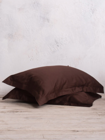 Комплект постільної білизни Brownie з натурального сатину OWLED модель SB1-1001-BR Фото