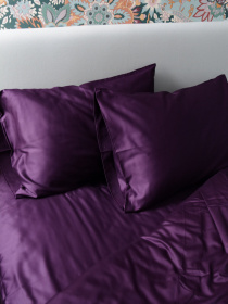 Комплект постільної білизни Burgundy з натурального сатину OWLED Модель SB1-1001-BU Фото