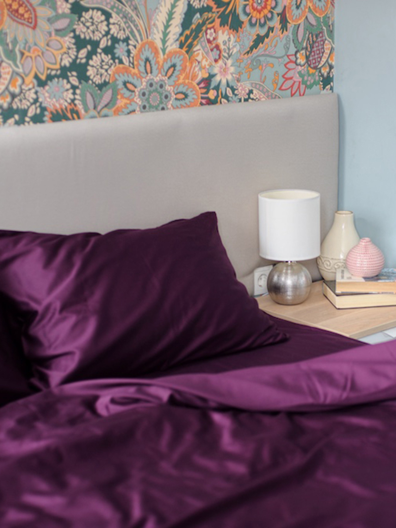 Комплект постельного белья Burgundy с натурального сатина OWLED модель SB1-1001-BU Комплект постельного белья Burgundy с натурального сатина OWLED модель SB1-1001-BU Фото