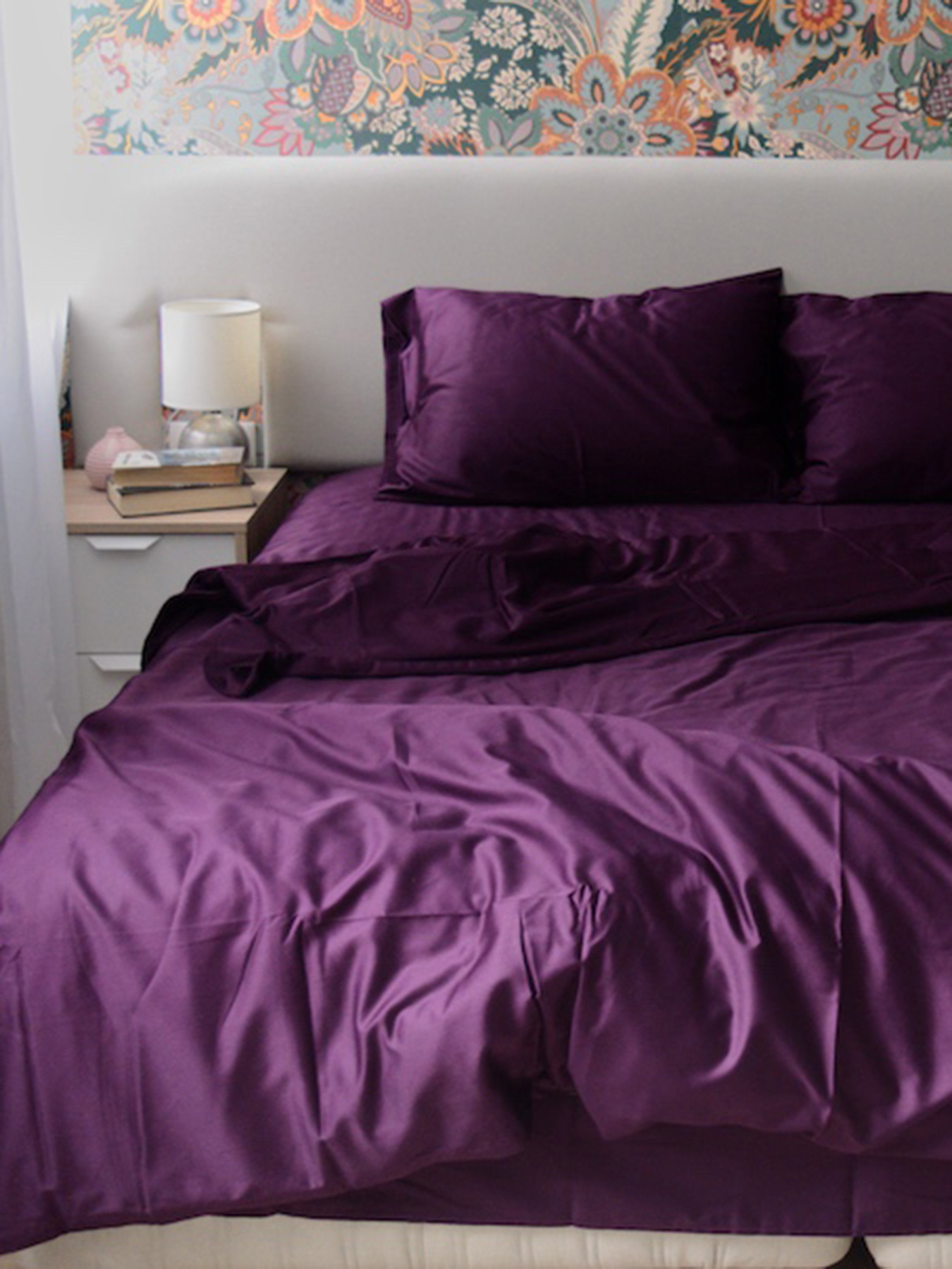 Комплект постельного белья Burgundy с натурального сатина OWLED модель SB1-1001-BU Комплект постельного белья Burgundy с натурального сатина OWLED модель SB1-1001-BU Фото