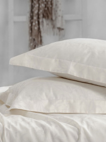 Комплект постельного белья Crema с натурального сатина OWLED модель SB1-1001-CR Комплект постельного белья Crema с натурального сатина OWLED модель SB1-1001-CR Фото