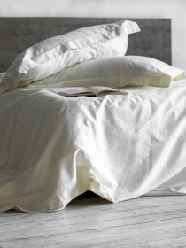 Комплект постільної білизни Crema з натурального сатину OWLED модель SB1-1001-CR Фото