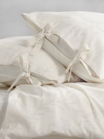 Комплект постельного белья Crema на завязках с натурального сатина OWLED модель SB1-1001-CRZ Фото