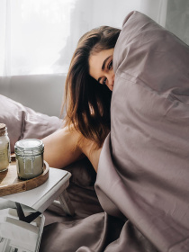 Комплект постільної білизни Pale Flower з натурального сатину OWLED Модель SB1-1001-PF Фото