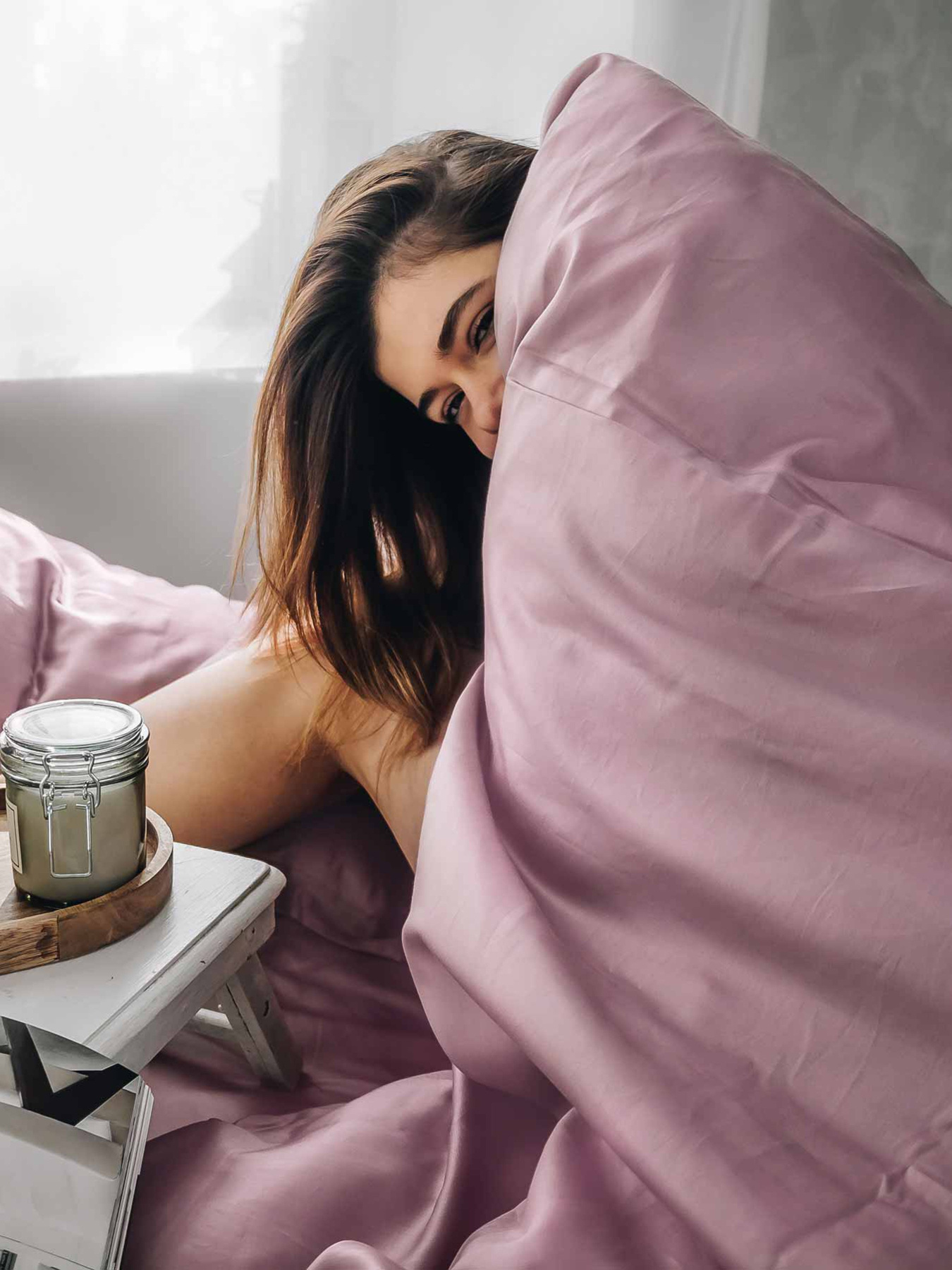 Комплект постільної білизни Desire з натурального сатину OWLED модель SB1-1001-D Фото