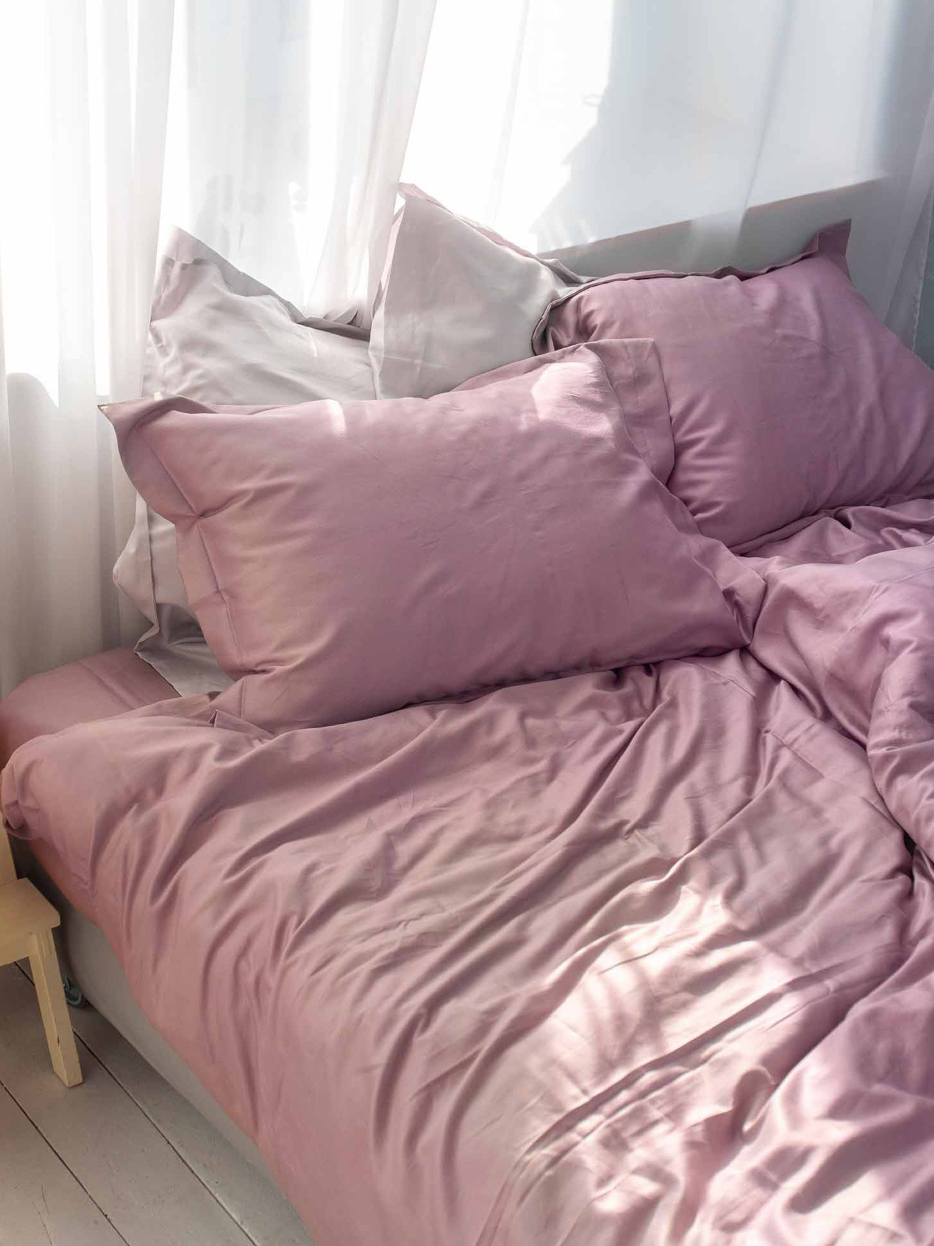 Комплект постільної білизни Desire з натурального сатину OWLED модель SB1-1001-D Фото