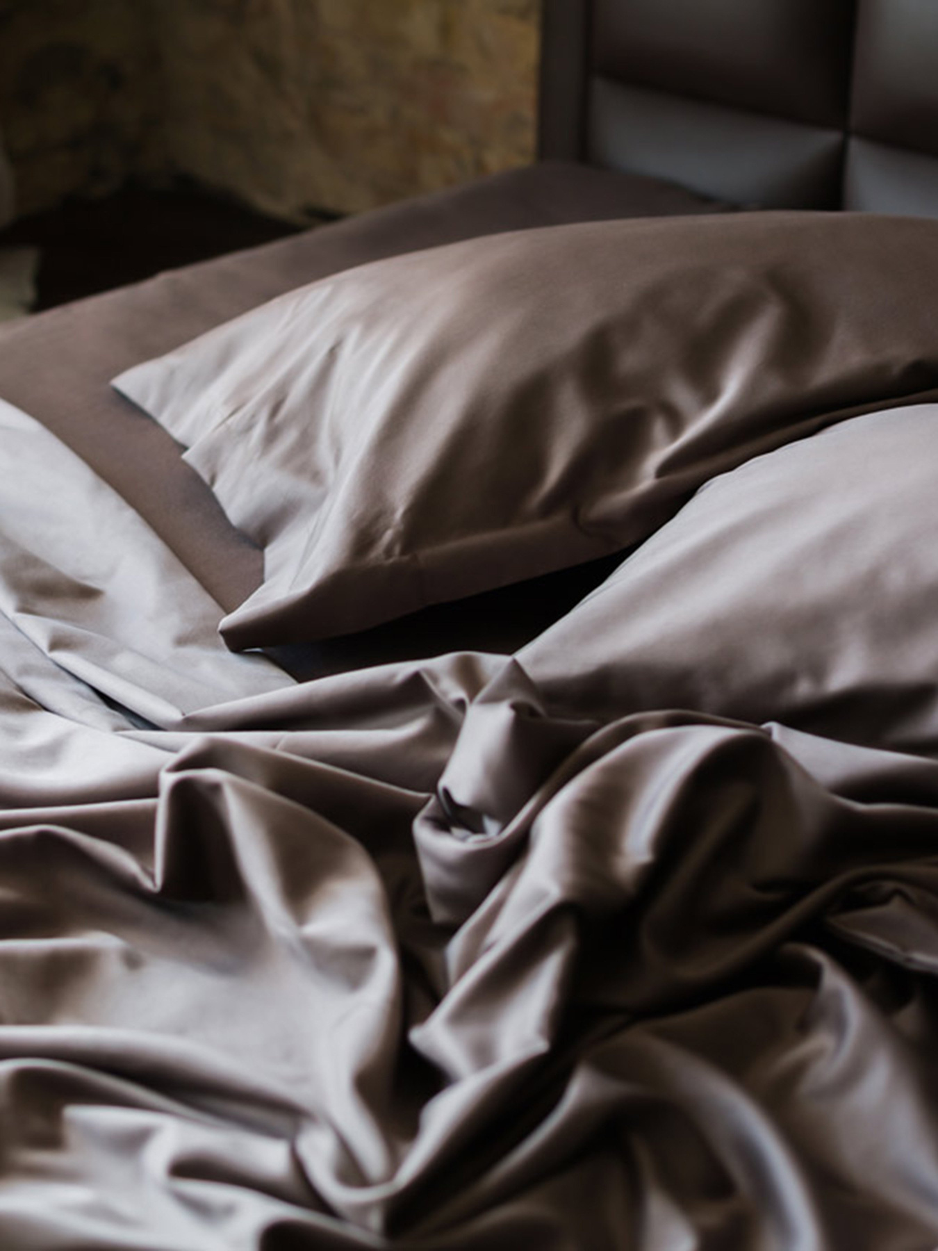 Комплект постільної білизни Golden Wood з натурального сатину OWLED Модель SB1-1001-GW Фото