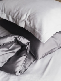 Комплект постільної білизни Gray and Grey з натурального сатину OWLED модель SB1-1001-GG Комплект постільної білизни Gray and Grey з натурального сатину OWLED модель SB1-1001-GG Фото
