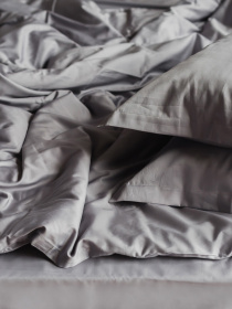 Комплект постельного белья Grey Smoke с натурального сатина OWLED модель SB1-1001-GS Комплект постельного белья Grey Smoke с натурального сатина OWLED модель SB1-1001-GS Фото