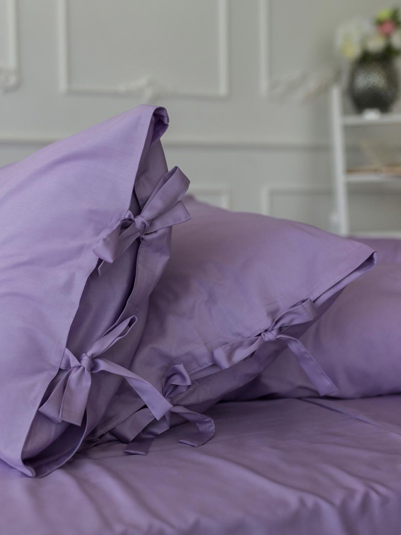 Комплект постільної білизни Lavander з натурального сатину OWLED Модель SB1-1001-L Фото