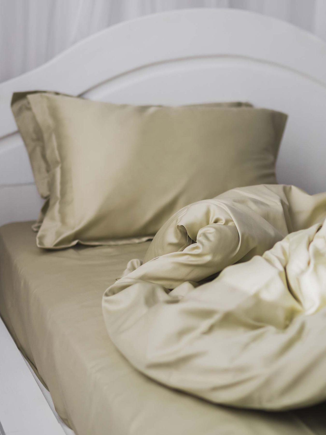 Комплект постільної білизни Olive Tree з натурального сатину OWLED Модель SB1-1001-OT Фото