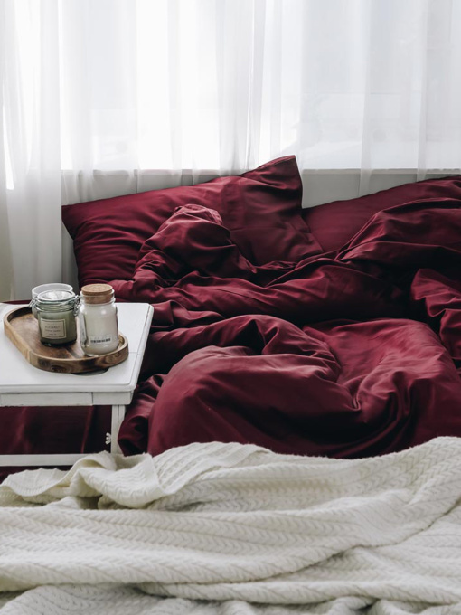 Комплект постельного белья Ruby Delight с натурального сатина OWLED модель SB1-1001-RD Фото