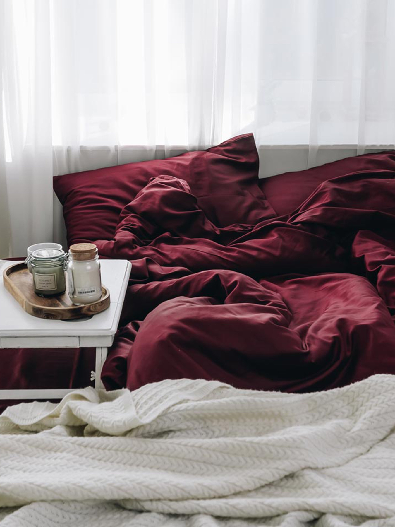 Комплект постельного белья Ruby Delight с натурального сатина OWLED модель SB1-1001-RD Фото