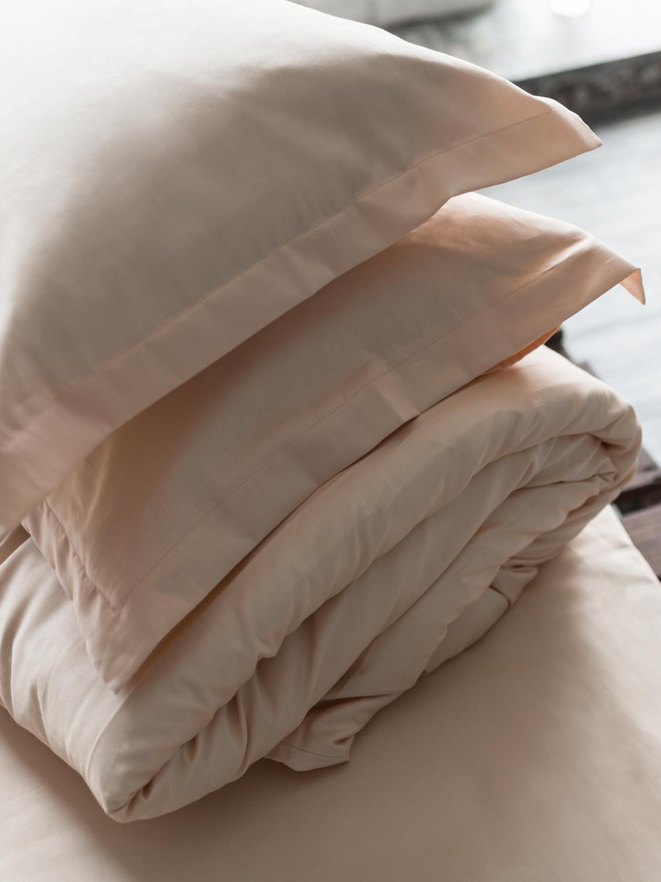 Комплект постільної білизни Vanilla з натурального сатину OWLED Модель SB1-1001-V Фото