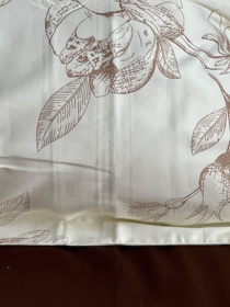 Комплект постільної білизни Brown Blossom з натурального сатину OWLED Модель SB1-1001-BB Фото