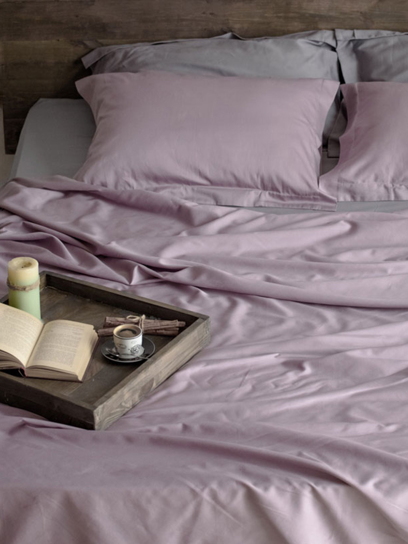 Комплект постельного белья Grey Rose с натурального сатина OWLED модель SB1-1001-GR Фото