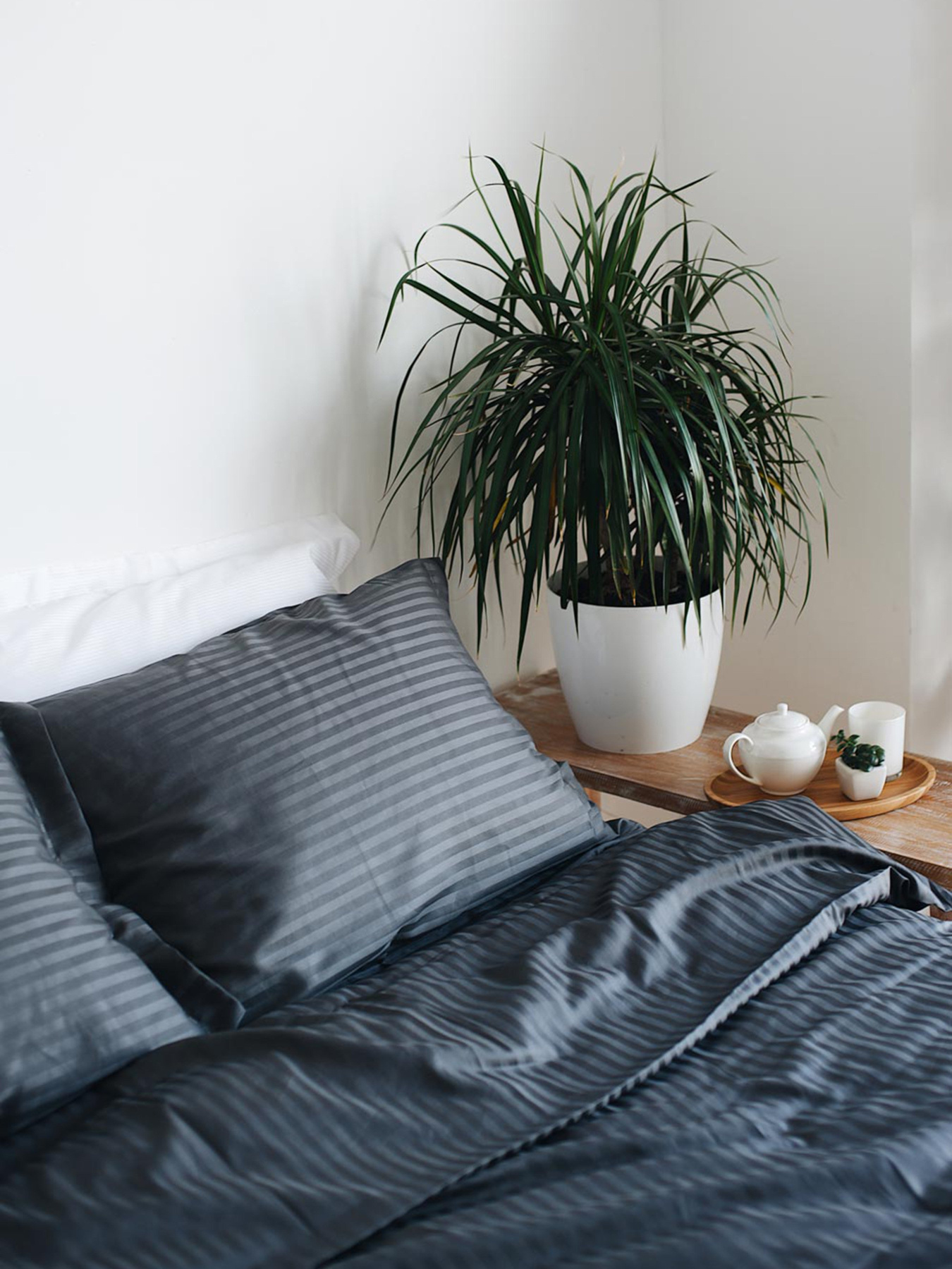 Комплект постельного белья Space с натурального страйп сатина OWLED модель SSB2-2002-S Фото