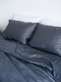 Комплект постельного белья Space с натурального страйп сатина OWLED модель SSB2-2002-S Комплект постельного белья Space с натурального страйп сатина OWLED модель SSB2-2002-S Фото