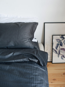 Комплект постельного белья Space с натурального страйп сатина OWLED модель SSB2-2002-S Комплект постельного белья Space с натурального страйп сатина OWLED модель SSB2-2002-S Фото