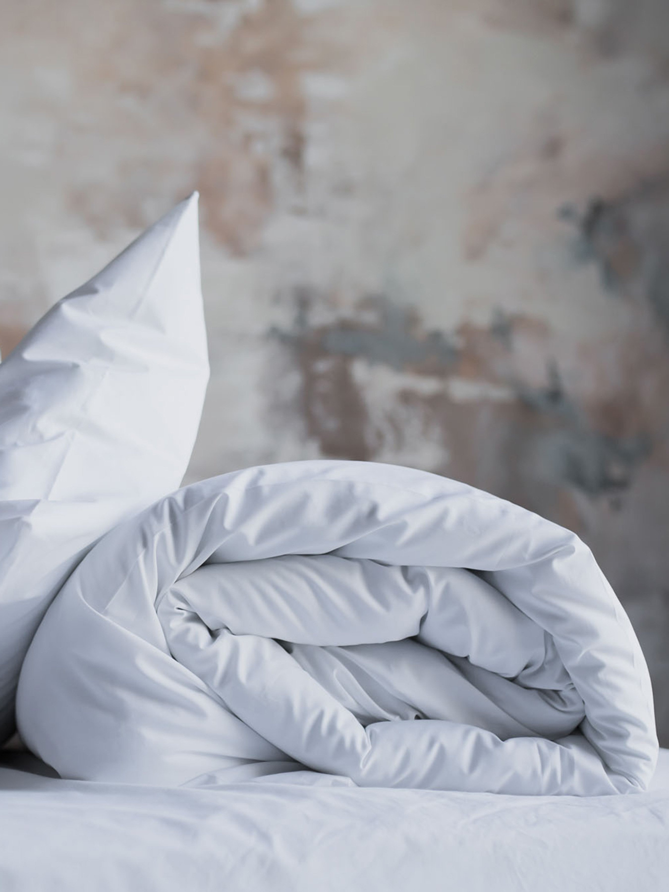 Комплект постільної білизни White Crystal з натурального перкалю OWLED модель PB3-3003-WC Фото