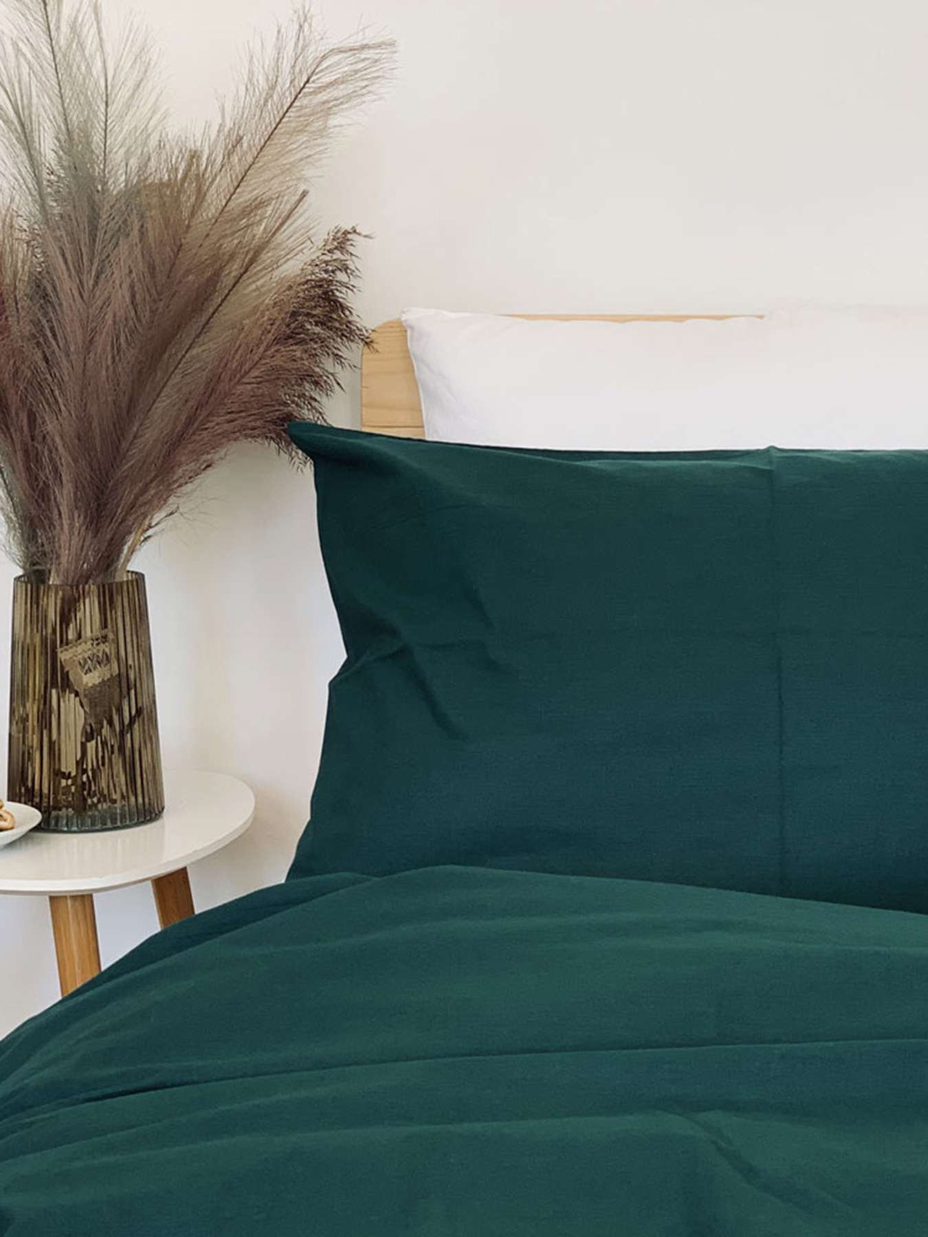 Комплект постельного белья Deep Green с натурального хлопка ранфорс OWLED модель RB5-5005-DG Комплект постельного белья Deep Green с натурального хлопка ранфорс OWLED модель RB5-5005-DG Фото