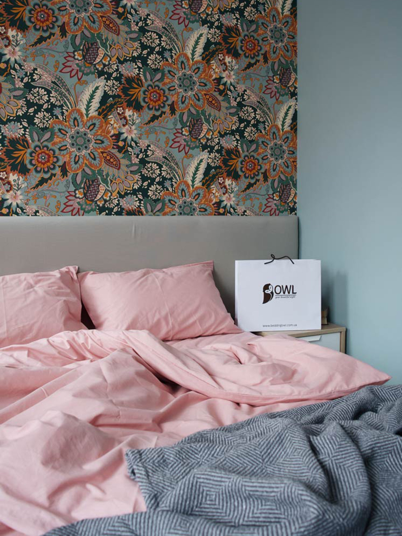 Комплект постельного белья Flamingo с натурального хлопка ранфорс OWLED модель RB5-5005-F Фото