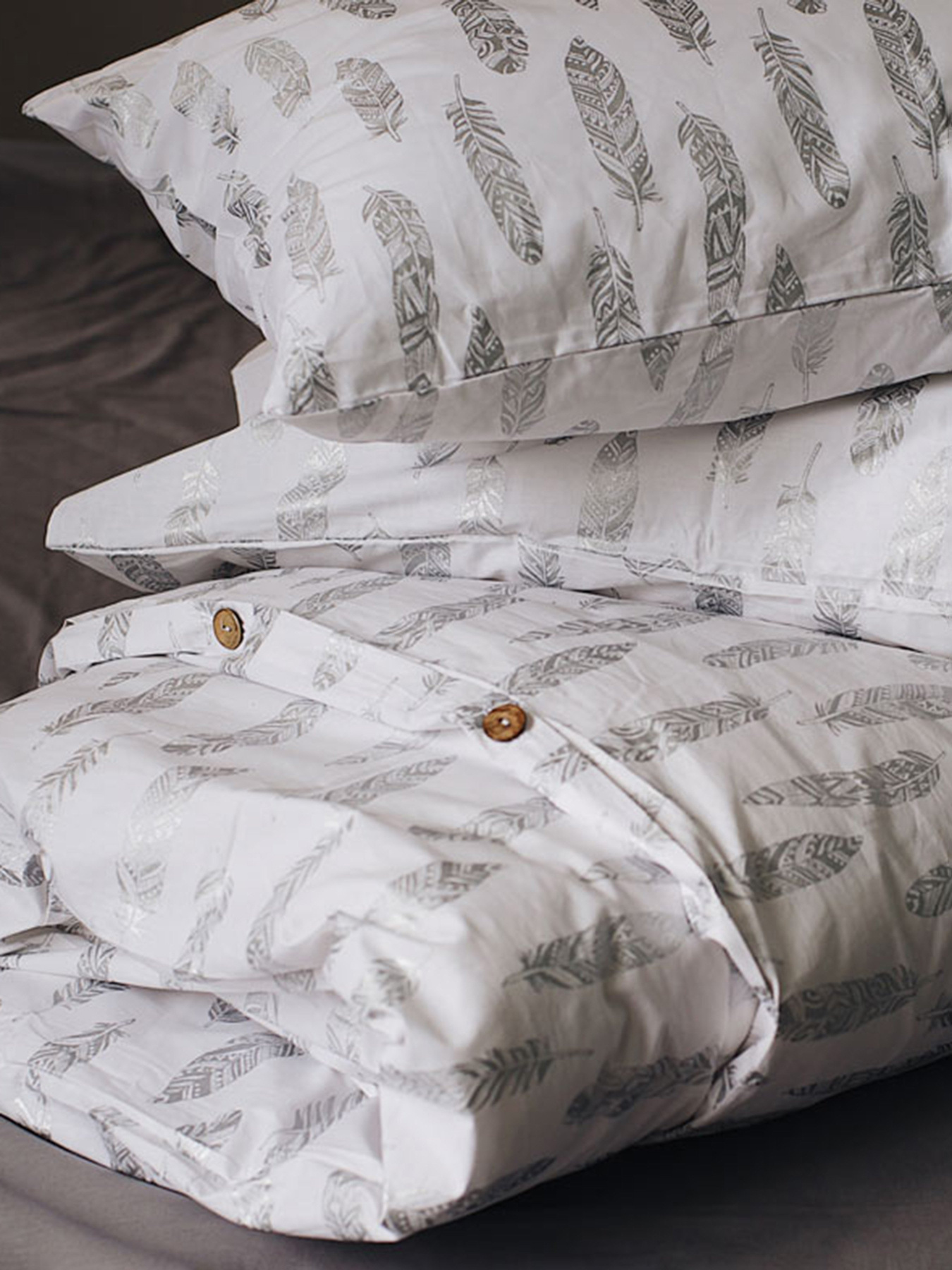 Комплект постельного белья Silver Swan с натурального хлопка ранфорс OWLED модель RB5-5005-SS Фото