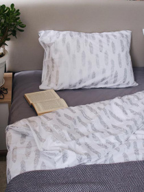 Комплект постельного белья Silver Swan с натурального хлопка ранфорс OWLED модель RB5-5005-SS Фото