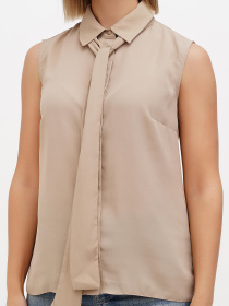 Блуза Sassofono модель A272-SC-2150_бежевый Блуза Sassofono модель A272-SC-2150_бежевый Фото