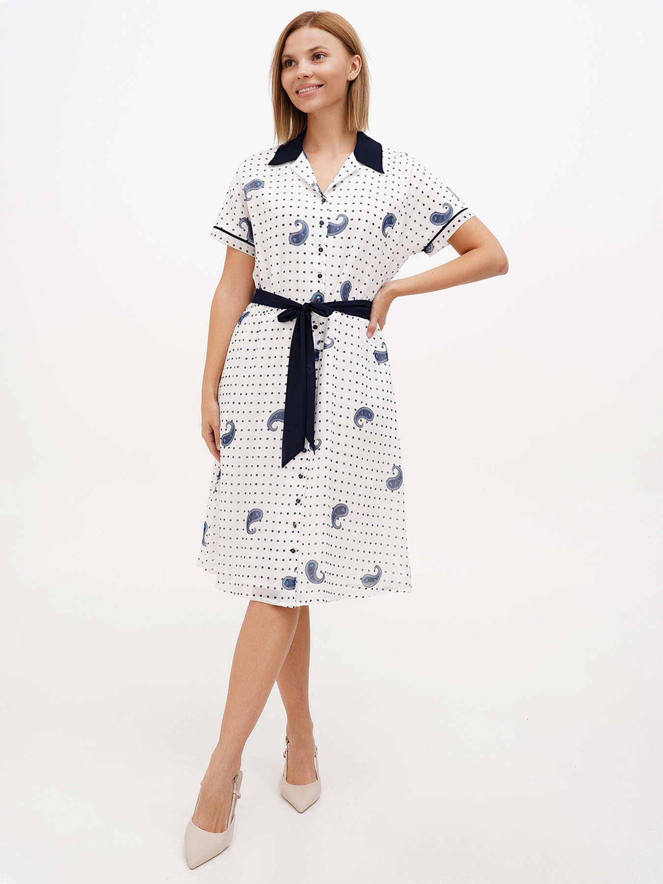 Платье миди Sassofono модель A272-SF-2111 Фото