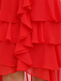 Юбка миди Sassofono модель A272-SC-2138_красный Фото