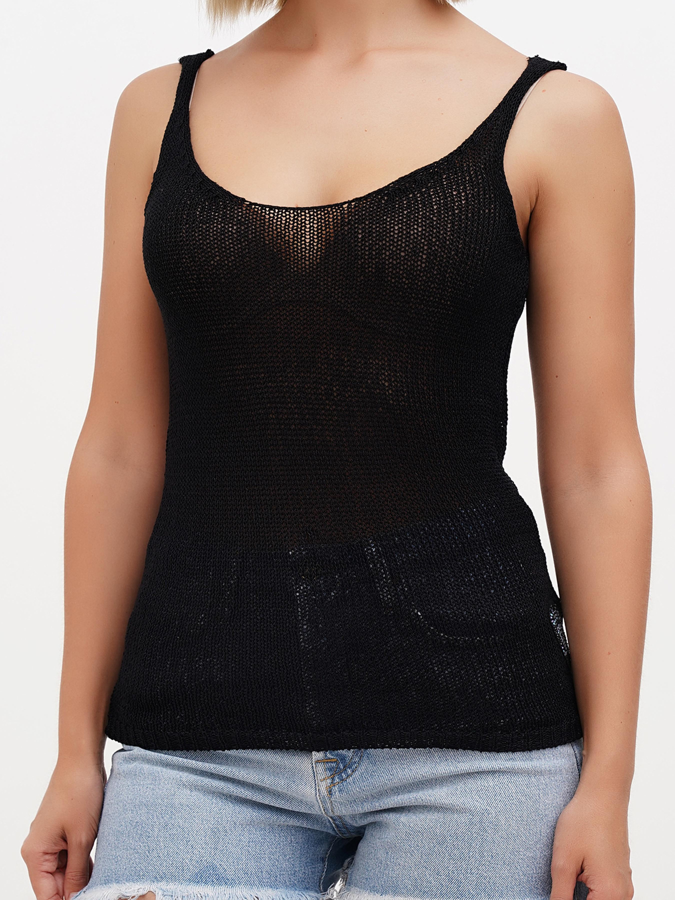 Майка Sassofono модель A272-SC-1817_чёрный Фото