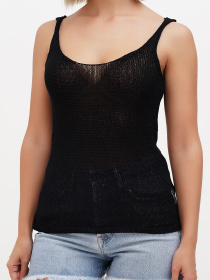 Майка Sassofono модель A272-SC-1817_чёрный Фото