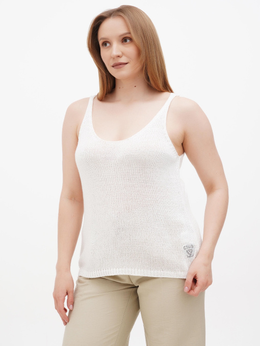 Майка Sassofono модель A272-SC-1817_молочный Фото