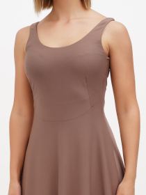 Платье мини Sassofono модель A272-SC-1766_коричневый Фото