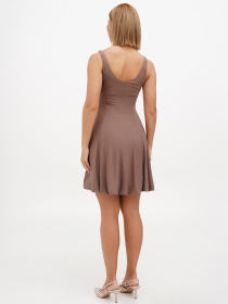 Сукня міні Sassofono модель A272-SC-1766_коричневый Фото