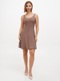 Сукня міні Sassofono модель A272-SC-1766_коричневый Фото